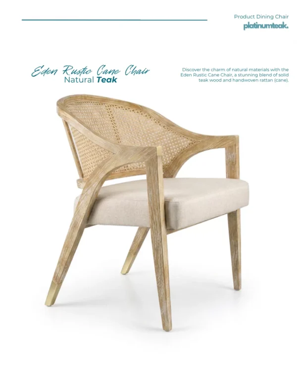 Eden Rustic Cane Chair