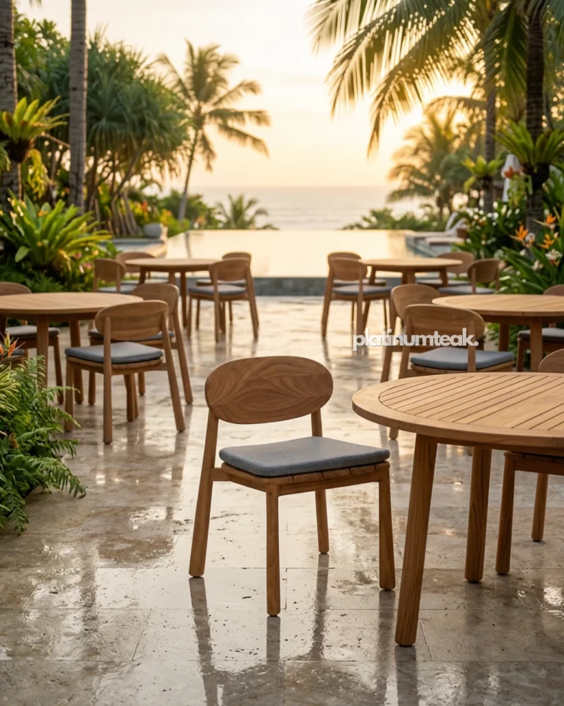 Everleigh Teak Fixed Chair