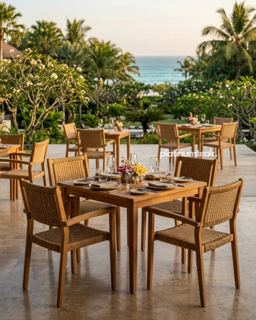 Fenwick Teak Stacking Chair