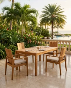 Indonesian Teak Furniture | Indoor and Outdoor Teak Furniture 15 Halstead Teak Arm Chair