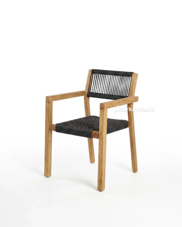 Ivorine Teak Rope Chair