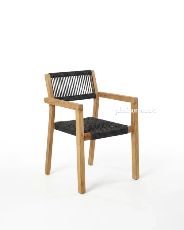 Ivorine Teak Rope Chair