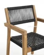 Ivorine Teak Rope Chair