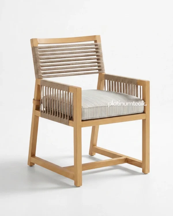 Marbleton Teak Rope Dining Chair