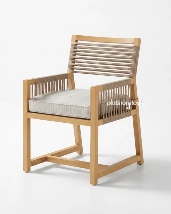 Marbleton Teak Rope Dining Chair