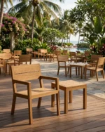 Middleham Teak Fixed Chair