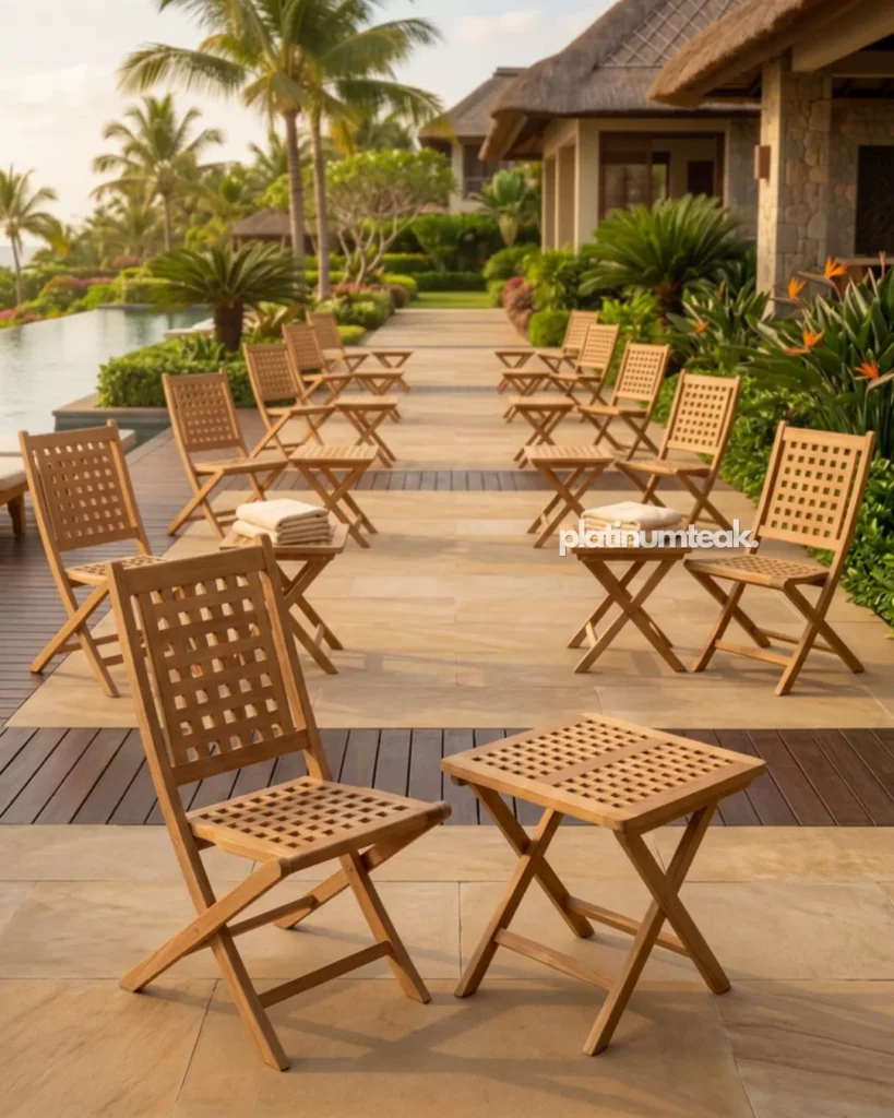 Stourhead Teak Folding Chair 1 Stourhead Teak Folding Chair