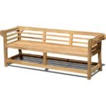 Belvoir Low Teak Garden Bench