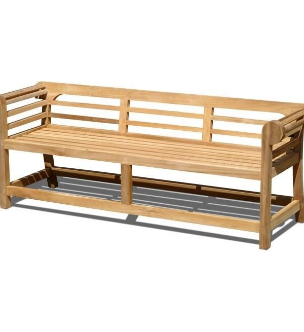 Belvoir Low Teak Garden Bench