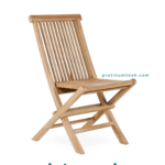 Folding teak chair