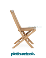 Folding teak chair
