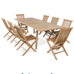 Oslo Teak Wood Outdoor Dining Set