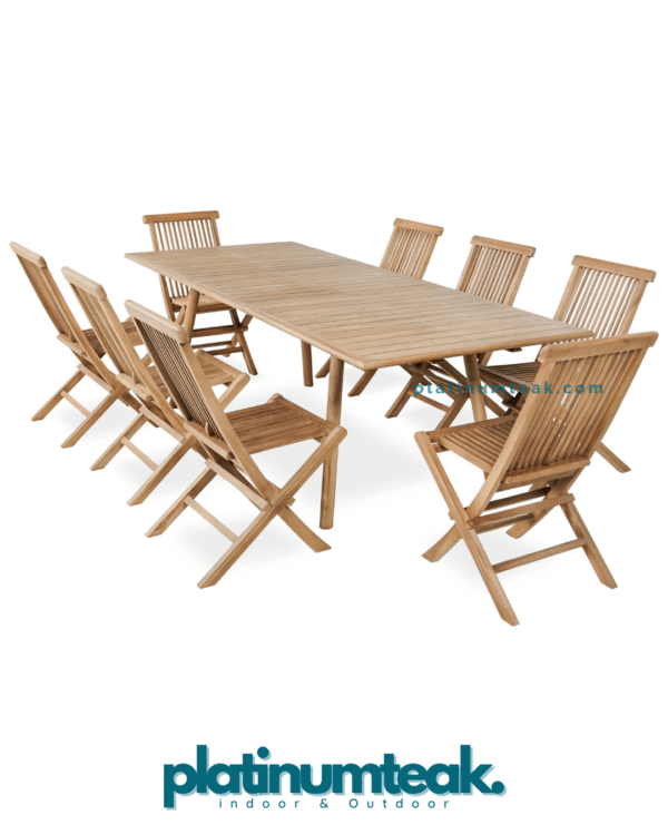 Oslo Teak Wood Outdoor Dining Set