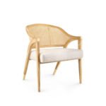 Eden Rustic Cane Chair – Natural Teak & Woven Rattan Seat