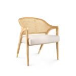 Eden Rustic Cane Chair – Natural Teak & Woven Rattan Seat - Image 2