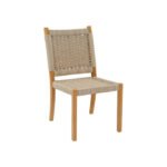 Handwoven Wicker Teak Chair