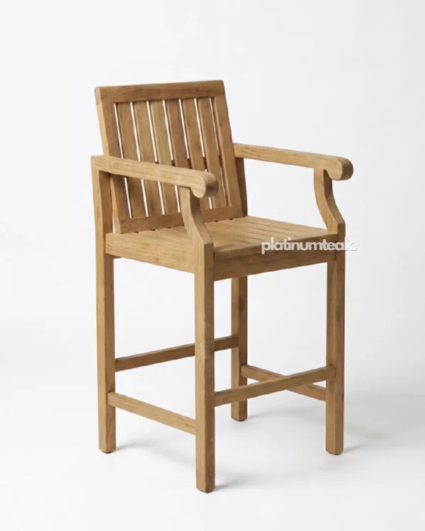 Whitethorn Teak Bar Chair