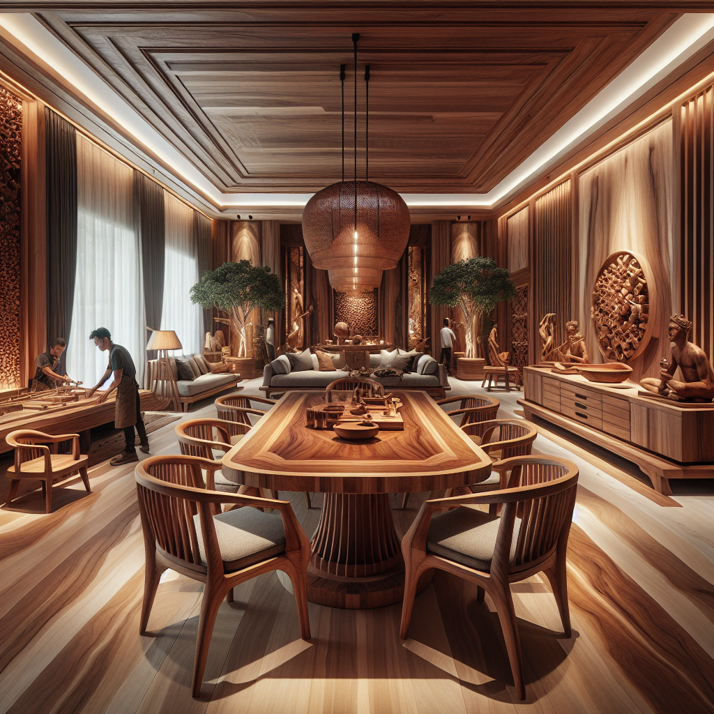 Beautiful Indonesian teak furniture set