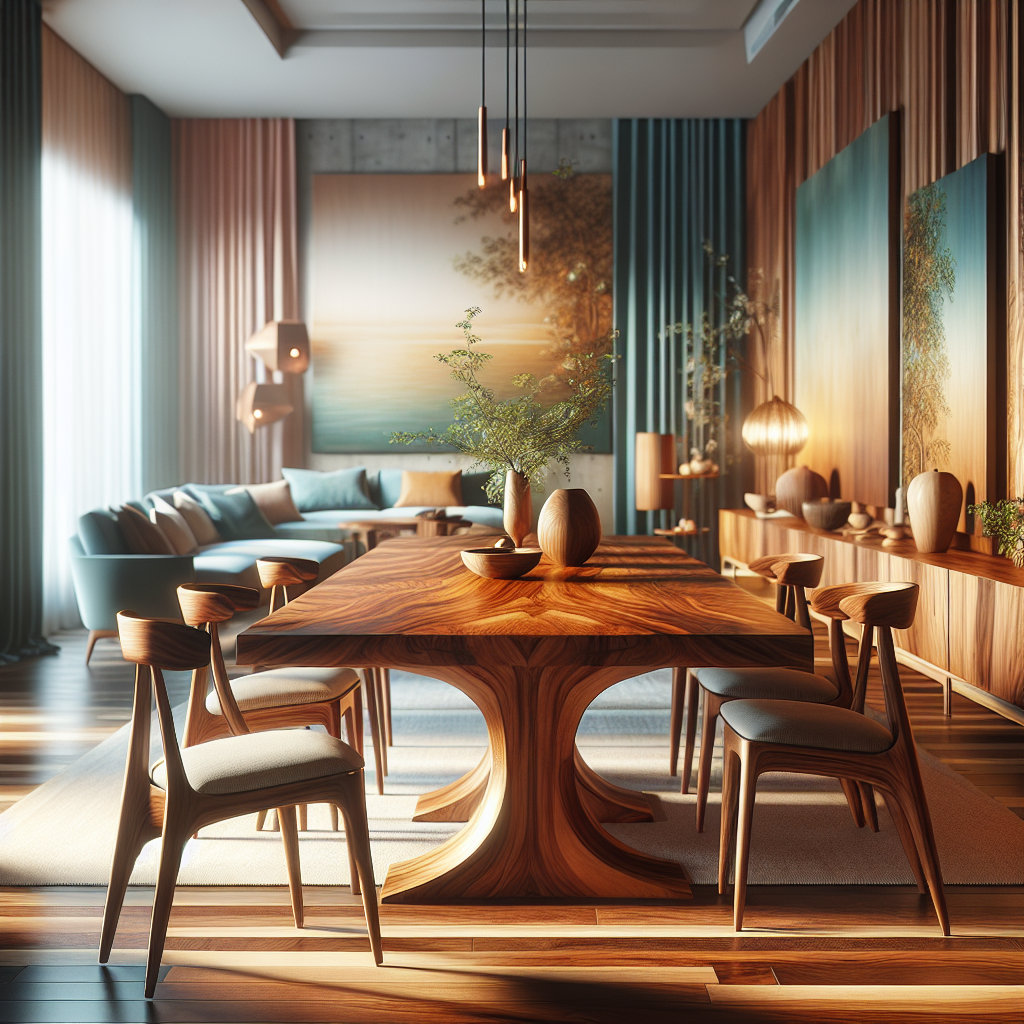 Elegant teak wood furniture crafted in Indonesia