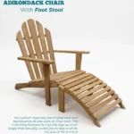 Adirondack Chair with Footstool