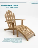 Adirondack Chair with Footstool