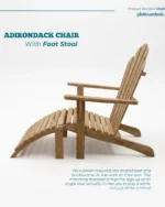 Adirondack Chair with Footstool