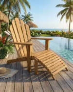 Adirondack Chair with Footstool