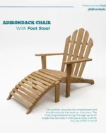 Adirondack Chair with Footstool